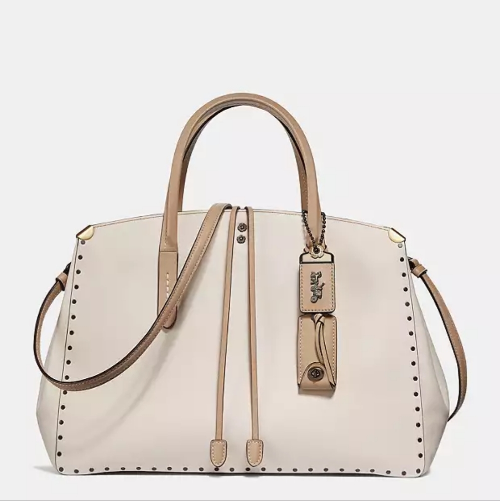 Coach Cooper Carryall In Colorblock With Rivets